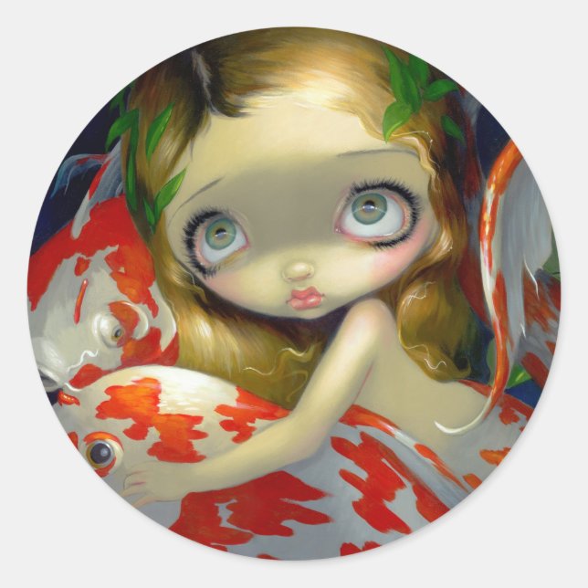 pegatina "Entre los Koi" (Anverso)