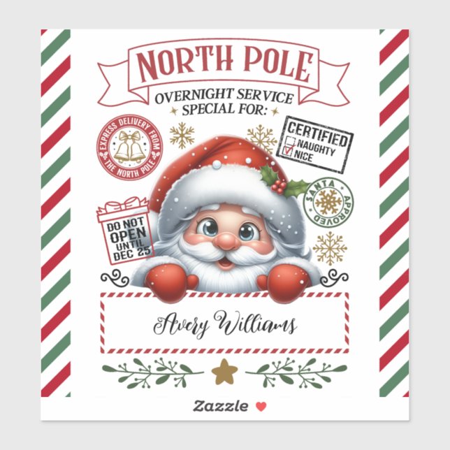 Pegatina Entrega especial de Navidades de la Santa Sede (Hoja)