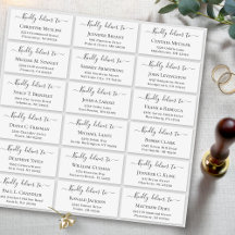 Entregar a la dirección de invitado de Boda grande