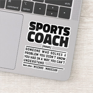 Pegatina Entrenador certificado de definición moderna de en