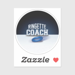 Pegatina 'Entrenador de Ringette'