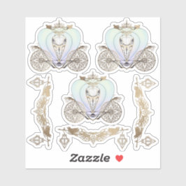 Pegatina Entrenador y farolillos de cenicienta