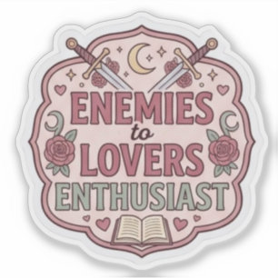 Pegatina Entusiasta de Enemigos a Amantes - Romantasy