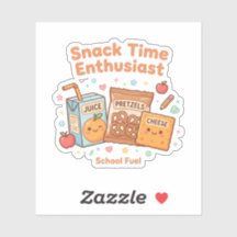 Entusiasta del tiempo de snack Kawaii Comida escol