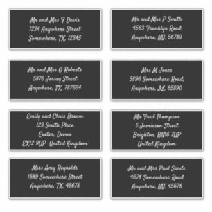 Pegatina Envío de dirección de nombre de destinatario indiv