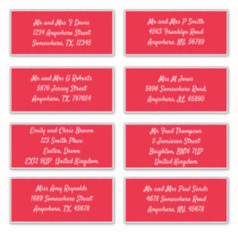 Pegatina Envío de dirección de nombre de destinatario indiv