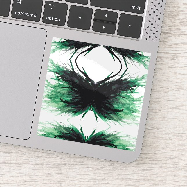 Pegatina Envy Abstract 7 Deadly Sins Alcohol Ink Art (Detalle)