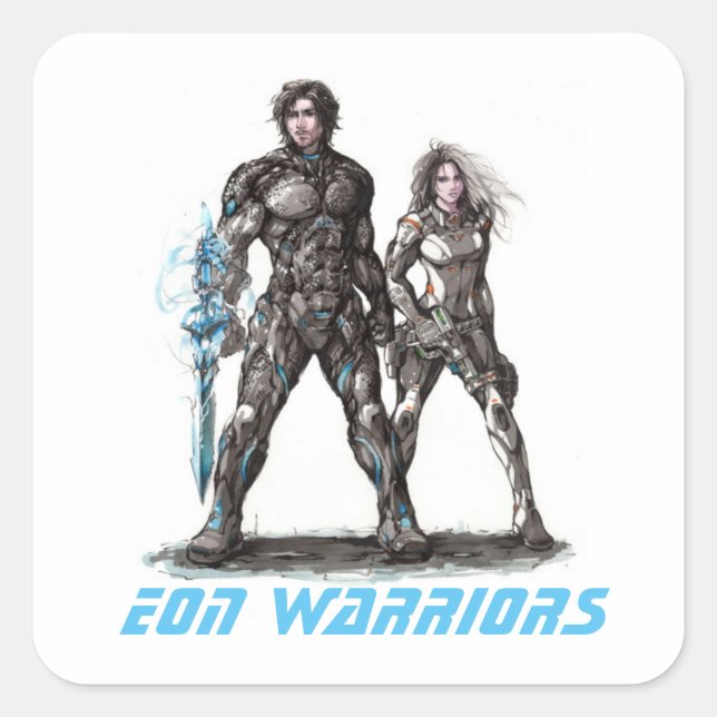 Pegatina Eon Warriors (Anverso)