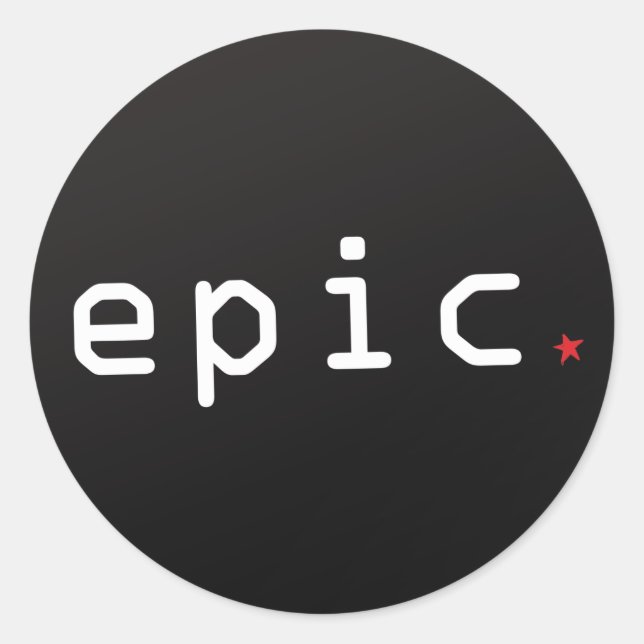 Pegatina épico (Anverso)