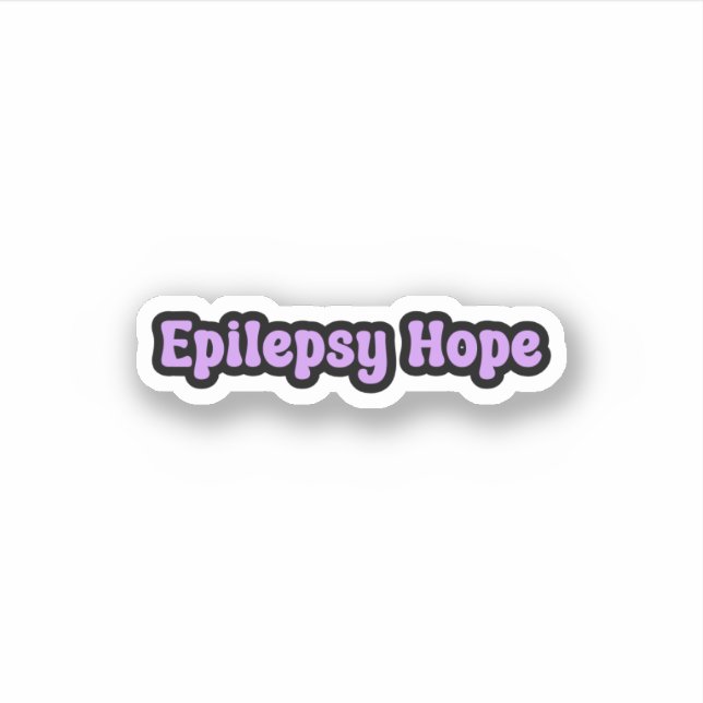 Pegatina Epilepsia Esperanza Conciencia sobre la Epilepsia  (Anverso)