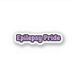 Pegatina Epilepsia Orgullo Conciencia Púrpura