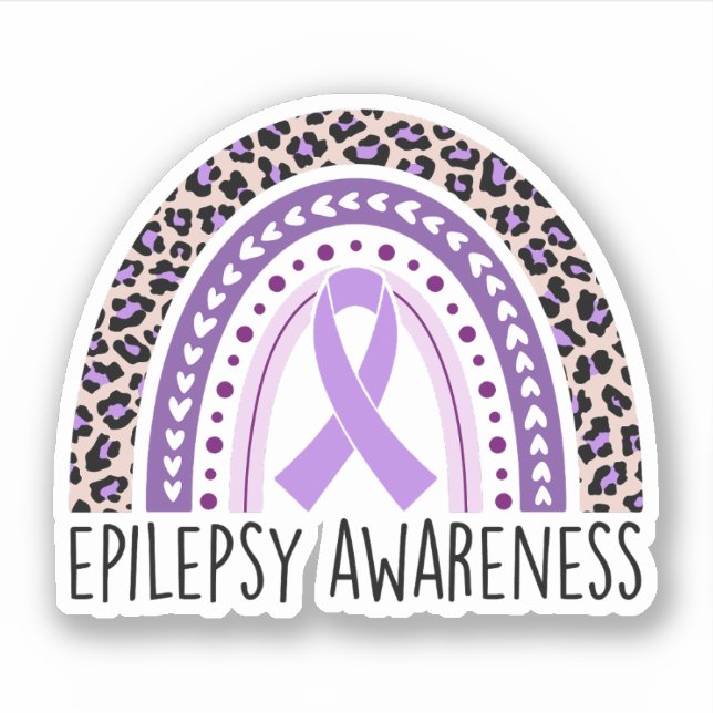Pegatina Epilepsia Sensibilización sobre la Epilepsia del A (Anverso)