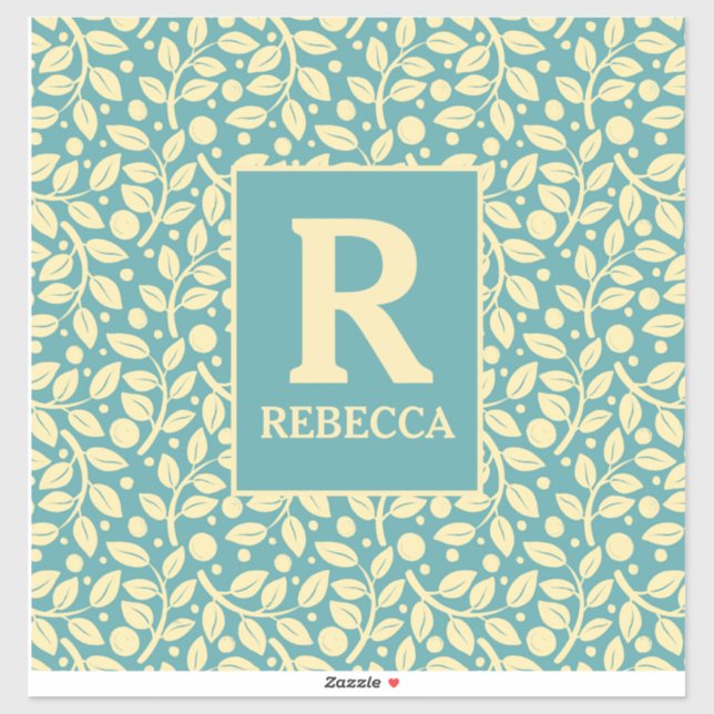 Pegatina Equipamiento del patrón de patrón de hojas de pato (Hoja)