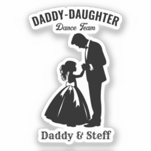 Pegatina Equipo de baile Papi-Hija (2)