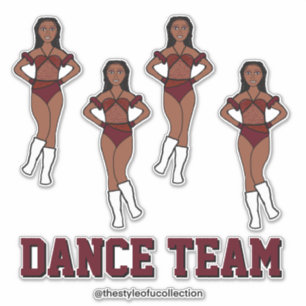 Pegatina Equipo de baile personalizado Chocolate Cosmos Sto