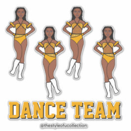 Pegatina Equipo de baile personalizado de piedras de giraso