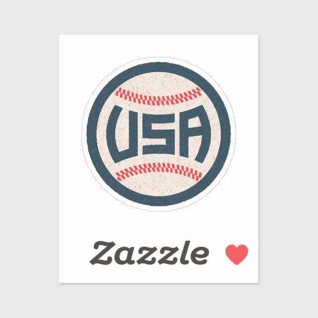 Pegatina Equipo de Béisbol de EE. UU. (Hoja)