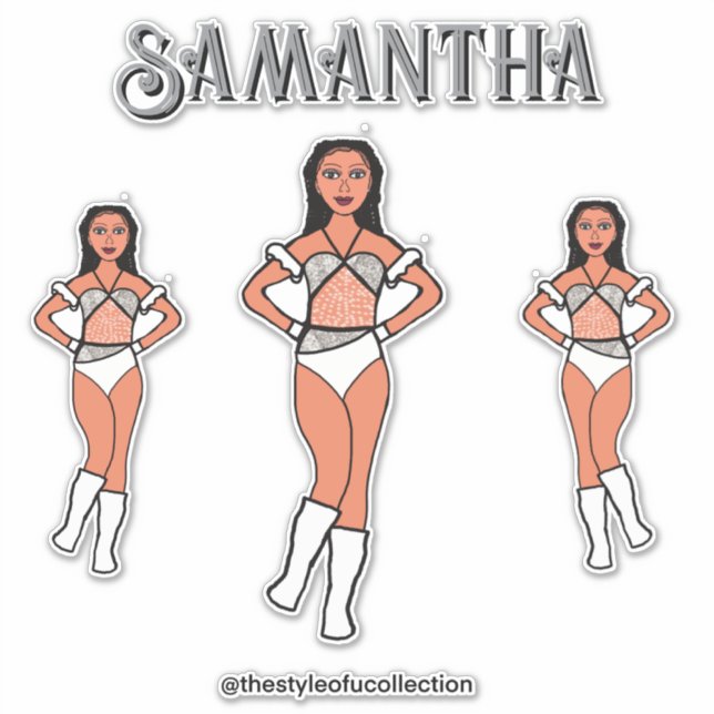 Pegatina Equipo de danza personalizado Lily Stones #2 (Anverso)