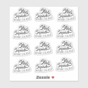 Pegatina Equipo de Despedida de Soltero Personalizado