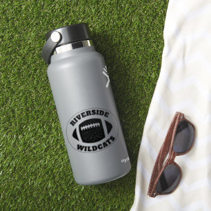 Pegatina Equipo de fútbol negro personalizado