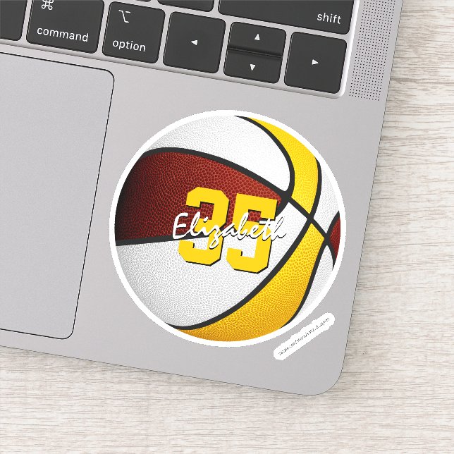 Pegatina equipo del club de oro maroon (Detalle)