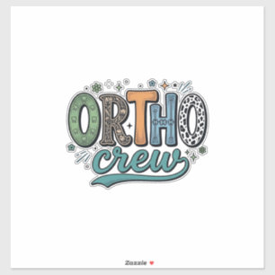 Pegatina Equipo ortodoncista diseño vectorial equipo dental