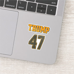 Pegatina Equipo retro Trump 47 Vintage