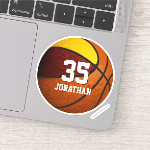 Pegatina equipos de oro masculino maroon baloncesto