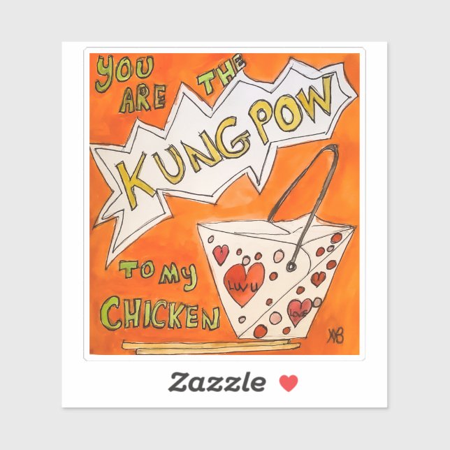 Pegatina Eres el Kungpow (Hoja)