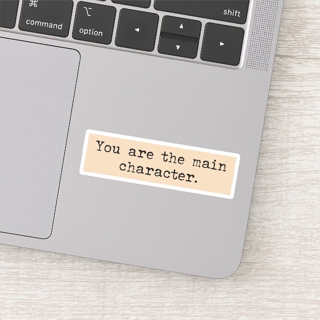 Pegatina Eres el personaje principal de la estética académi (Detalle)