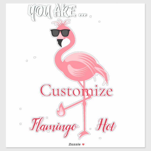 Pegatina Eres Flamingo Hot Thunder_Cove (Hoja)
