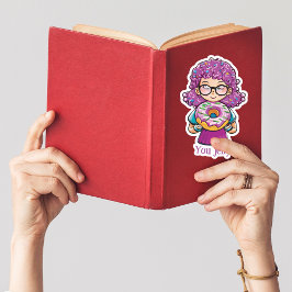 Pegatina "¿Eres gelatina?" Donut Lovers gracioso