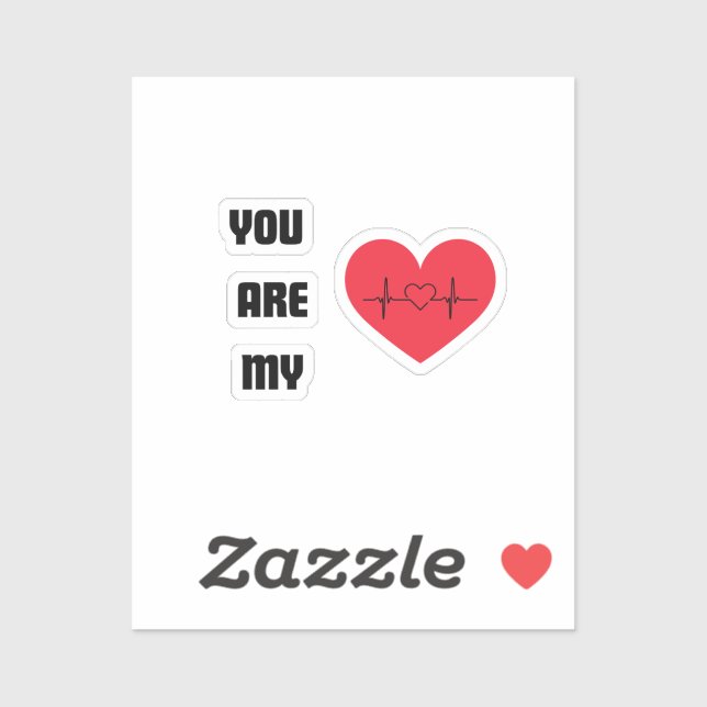 Pegatina eres mi (Hoja)