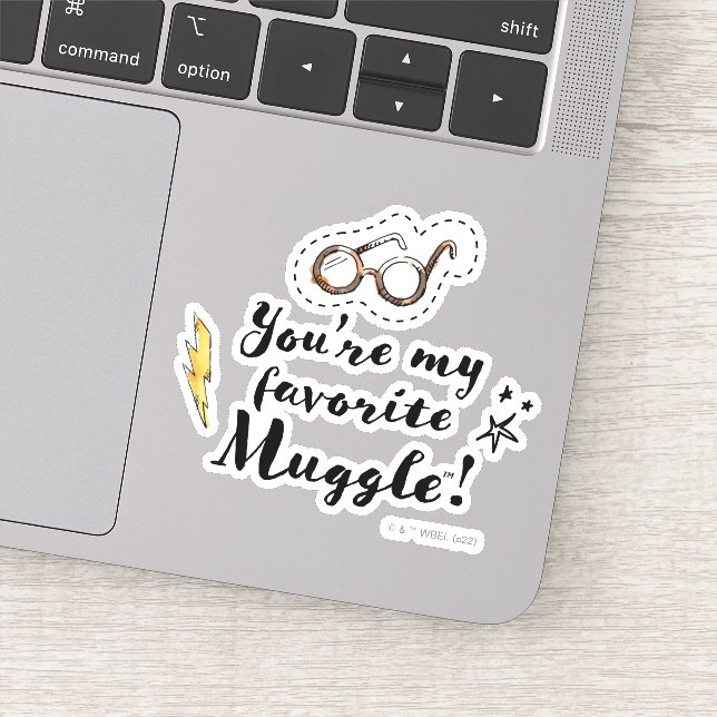 Pegatina Eres mi favorito Muggle™ (Detalle)