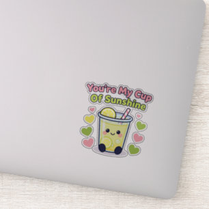 Pegatina Eres Mi Taza de Sol Cute Limonada Kawaii Des