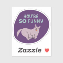 eres tan gracioso lindo perro ilustrado aqua púrpu