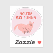 eres tan gracioso lindo perro ilustrado retro rosa