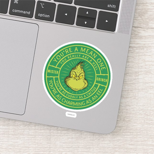 Pegatina Eres un insignificante insignia de un señor (Detalle)