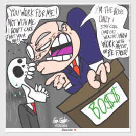 Pegatina Erica Crooks Comics: Trabajo de Verano y Mal Jefe