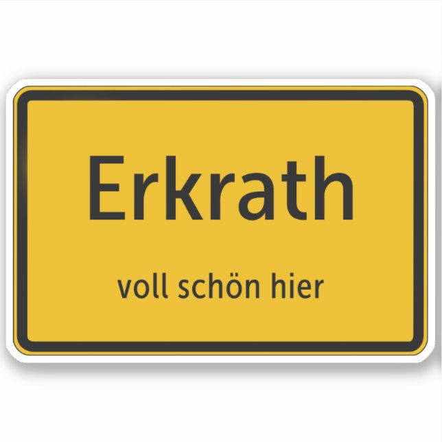 Pegatina Erkrath Aufkleber Sticker Autoaufkleber (Anverso)