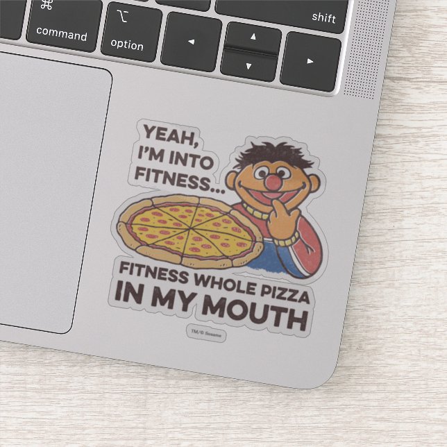 Pegatina ErnieYeah, estoy en Fitness (Detalle)