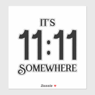 Pegatina Es 11:11 Numerología del Número de Manifestación e