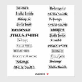 Pegatina Es bueno leer el nombre personaliz guión de escrit