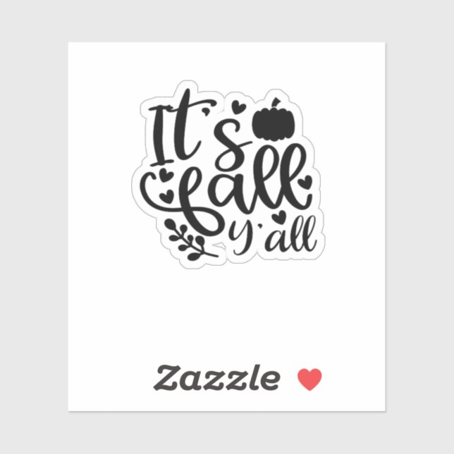 Pegatina Es el diseño único del otoño (Hoja)