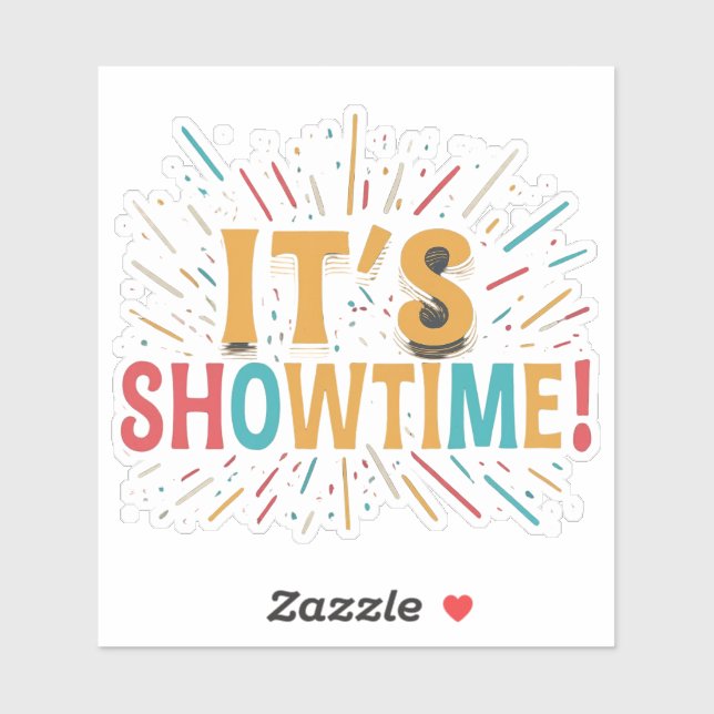 Pegatina Es el Showtime (Hoja)