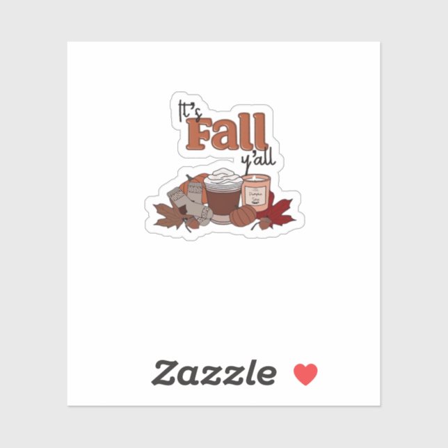 Pegatina Es estético simple en otoño (Hoja)