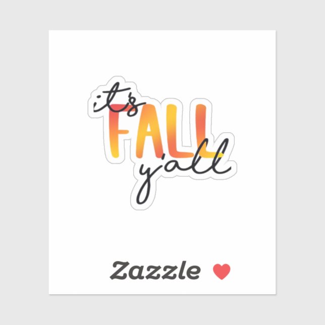 Pegatina Es estético simple en otoño (Hoja)