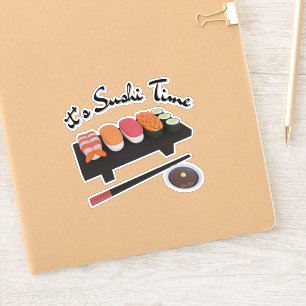 Pegatina Es hora de sushi, sushi