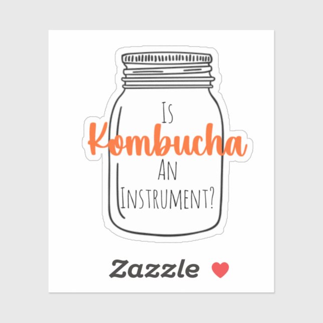 Pegatina ¿Es KombuchaAInstrument?-CustomSticker (Hoja)