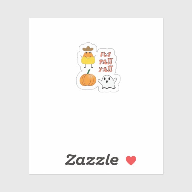 Pegatina Es la limpieza mínima del otoño (Hoja)